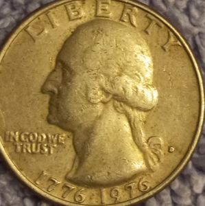 1976 rare error quarter that is very valuable o